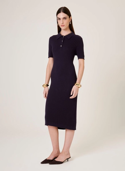 vestido tricot polo bella dudalina