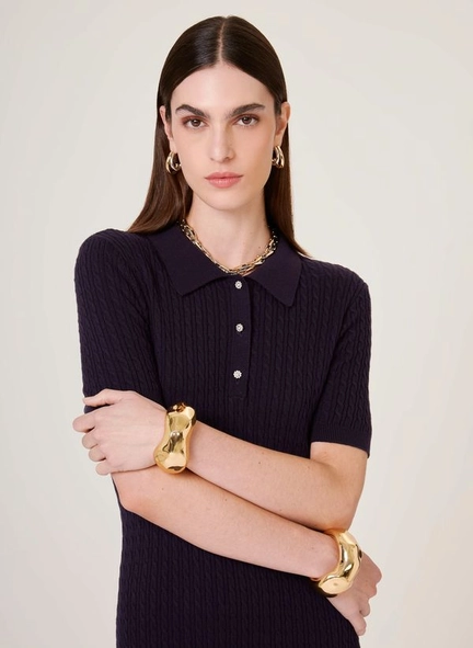 vestido tricot polo bella dudalina