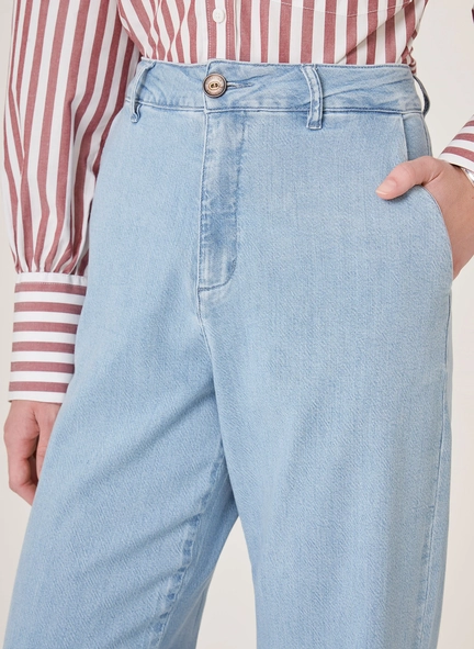 calça jeans renata wide alfa dudalina