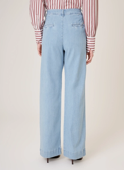 calça jeans renata wide alfa dudalina