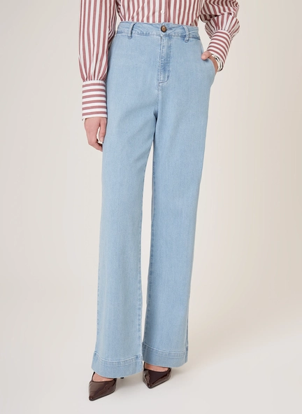 calça jeans renata wide alfa dudalina