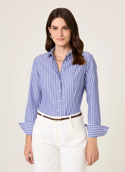 camisa ml slim ft listrado manuela dudalina
