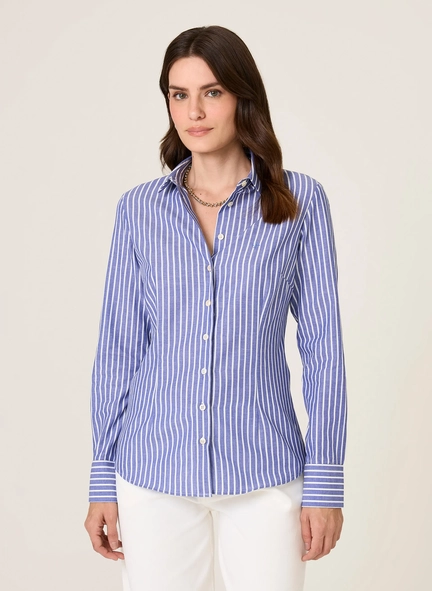 camisa ml slim ft listrado manuela dudalina