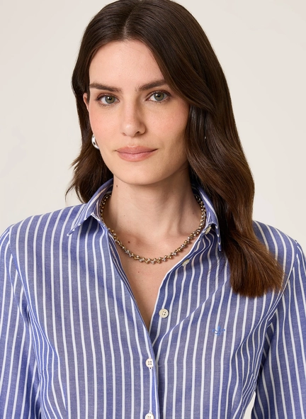 camisa ml slim ft listrado manuela dudalina