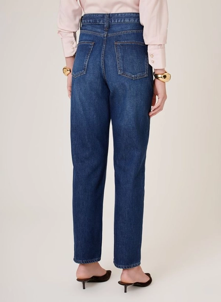 calça jeans mom s alta fp dudalina