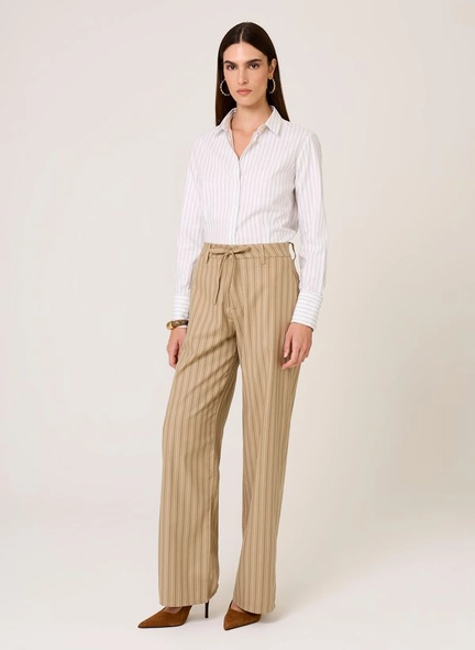 camisa ml slim ft listrado edna dudalina