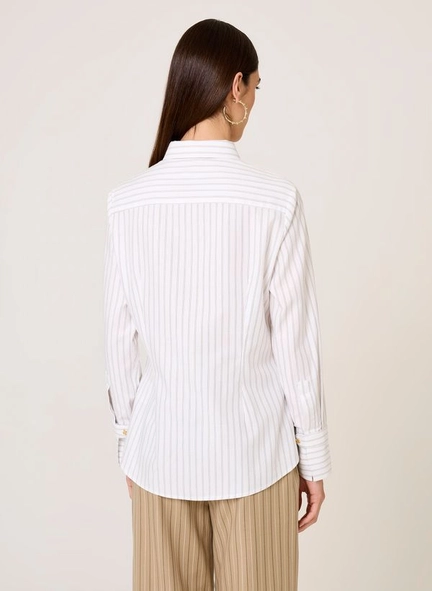 camisa ml slim ft listrado edna dudalina
