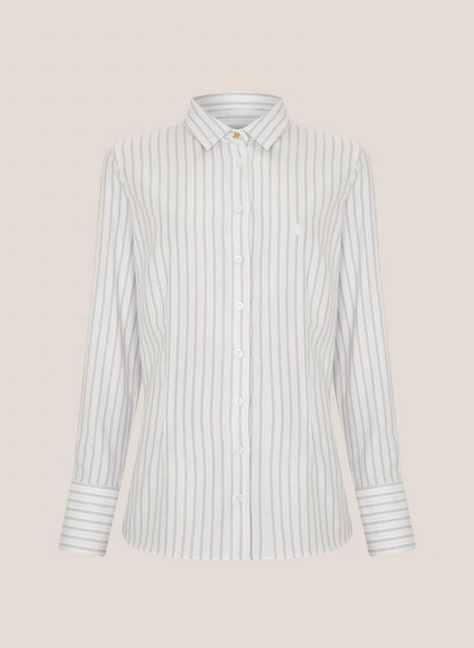 camisa ml slim ft listrado edna dudalina