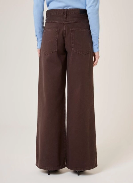 calça sarja melissa wide dudalina