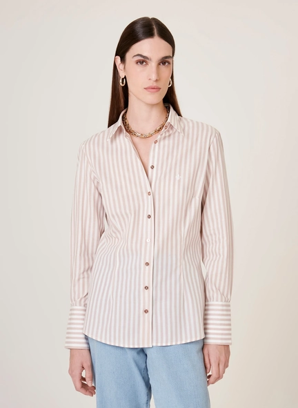 camisa ml slim ft listrado dudalina
