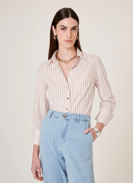 camisa ml slim ft listrado dudalina