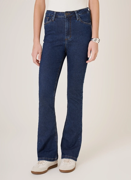 calça jeans perola bootcut dudalina