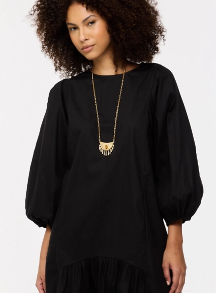 vestido curto animale cava quadrada