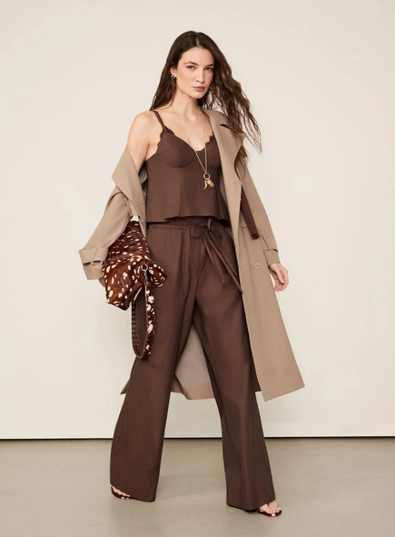 calça pantalona amarração animale