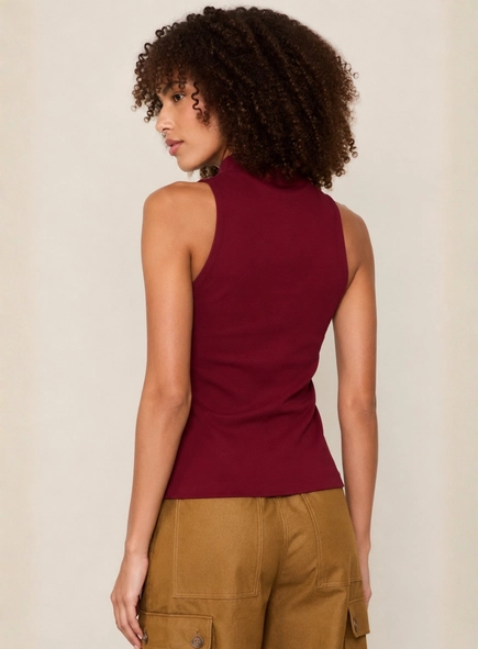 blusa regata gola alta animale