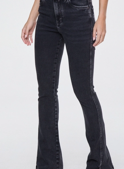 calça jeans boot basic midi black animale jeans