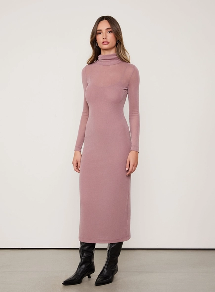 vestido midi tule com glitter animale jeans
