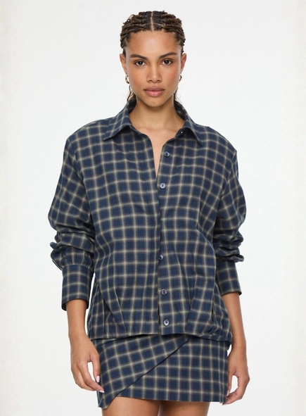 camisa flanela xadrez animale jeans