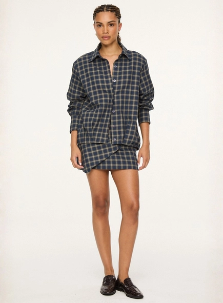 camisa flanela xadrez animale jeans