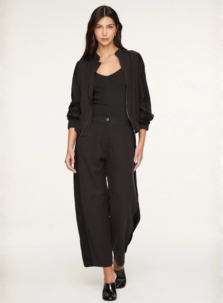 jaqueta bomber mix texture animale jeans cj