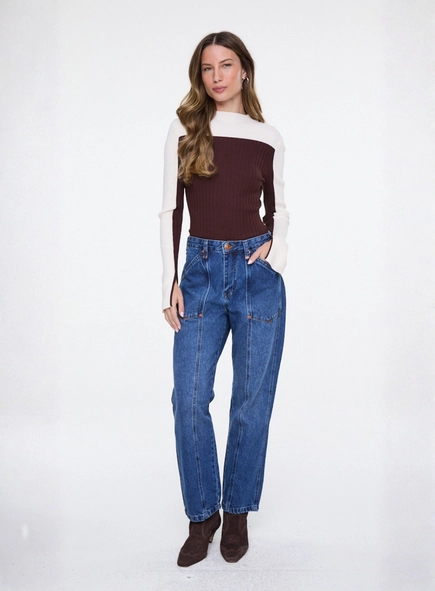 calça jeans reta rock rebites animale jeans