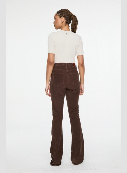 calça sarja boot basic high veludo animale jeans