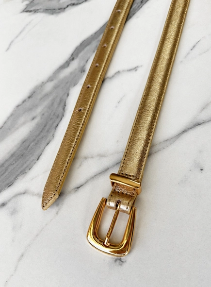 Cinto couro classic essential 2cm