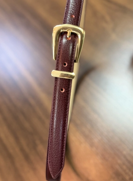 Cinto couro classic essential 2cm