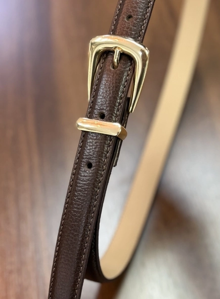 Cinto couro classic essential 2cm