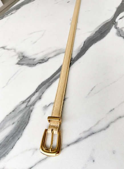 Cinto couro classic essential 2cm