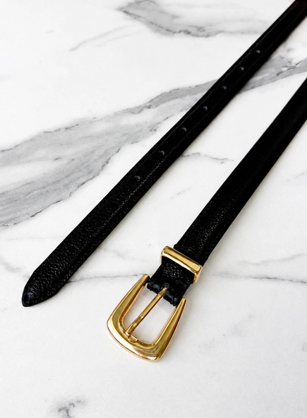 Cinto couro classic essential 2cm