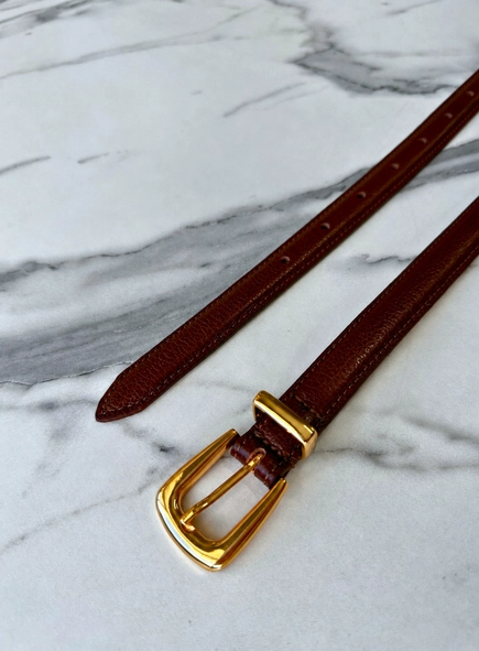 Cinto couro classic essential 2cm