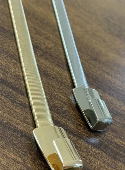 cinto metal flexível luxury vazado