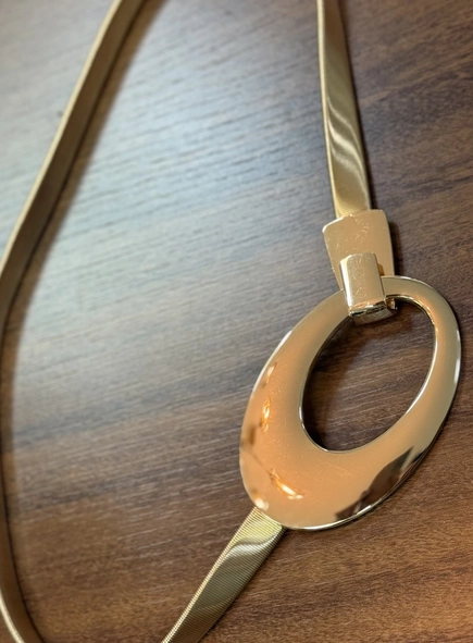 cinto metal flexível luxury vazado