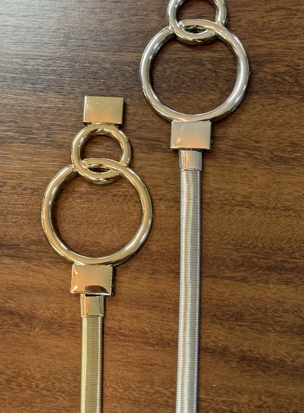 cinto metal flexível elos circle duplo