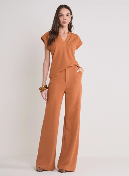 blusa decote v textura forum