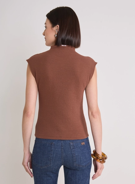 blusa canelada gola alta forum