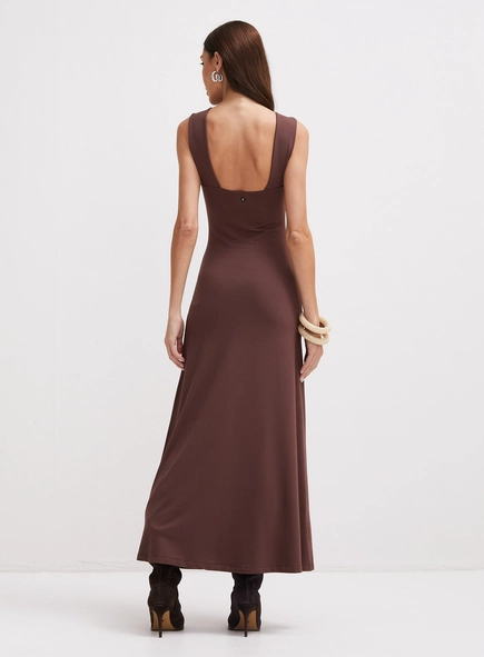 vestido midi evasê forum