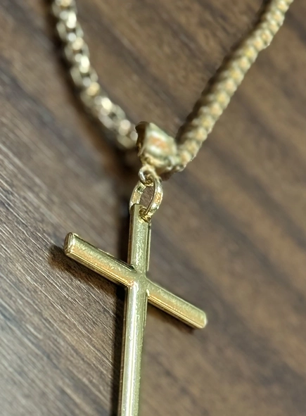 colar corrente cruz