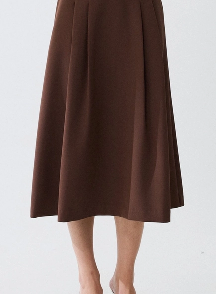 saia midi pregas elegance