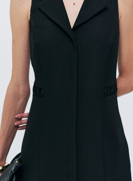 vestido midi alfaiataria belle