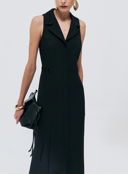 vestido midi alfaiataria belle