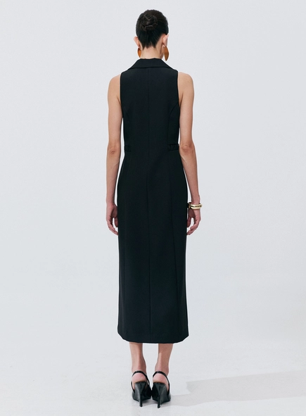 vestido midi alfaiataria belle