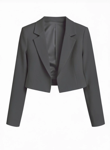 blazer alfaiataria cropped chic