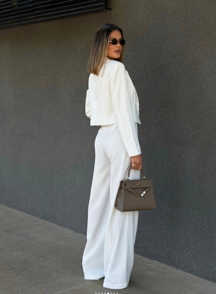 blazer alfaiataria cropped chic
