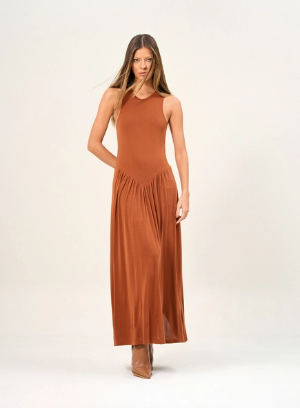vestido midi corset open