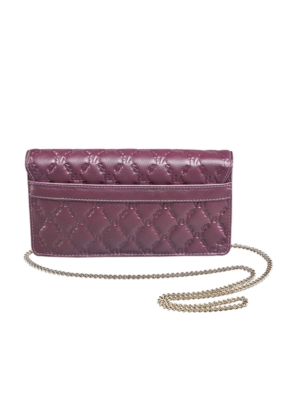 bolsa clucth belmont victor hugo vh elos couro burgundy