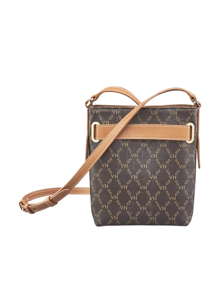 bolsa alba mini belmont victor hugo vh elos canvas coffee cuoio
