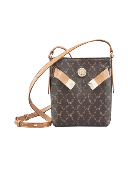 bolsa alba mini belmont victor hugo vh elos canvas coffee cuoio