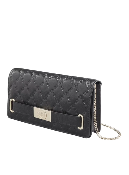 bolsa clucth belmont victor hugo vh elos couro black
